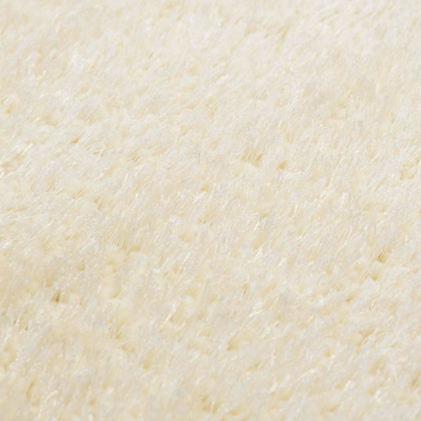 Shaggy Koberec Do Prostoru Krémová 120 X 160 Cm Polyethylen