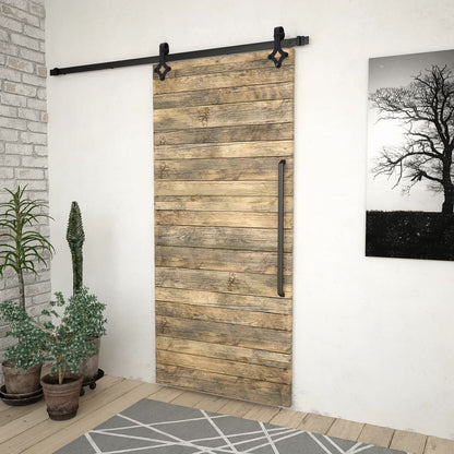Sada Příslušenství Pro Posuvné Dveře Skien Ocelová Černá
