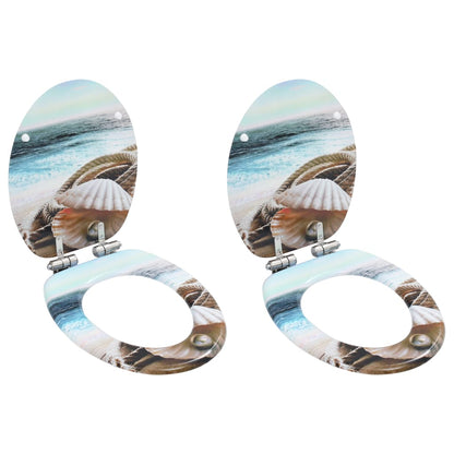 Wc Sedátko Mdf S Víkem Jednoduchý Design Hnědé