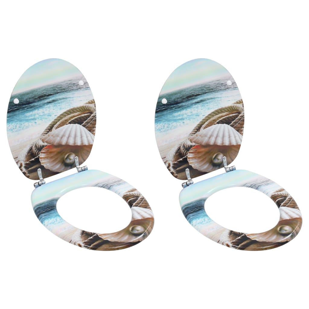 Wc Sedátko Mdf S Víkem Jednoduchý Design Hnědé