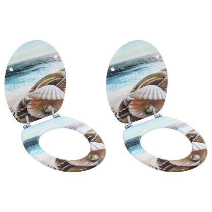 Wc Sedátko Mdf S Víkem Jednoduchý Design Hnědé