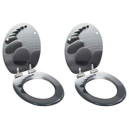 Wc Sedátko Mdf S Víkem Jednoduchý Design Hnědé