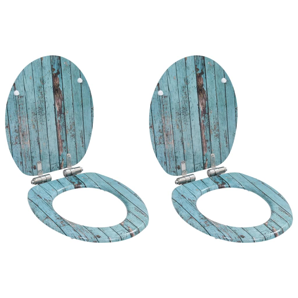 Wc Sedátko Mdf S Víkem Jednoduchý Design Hnědé