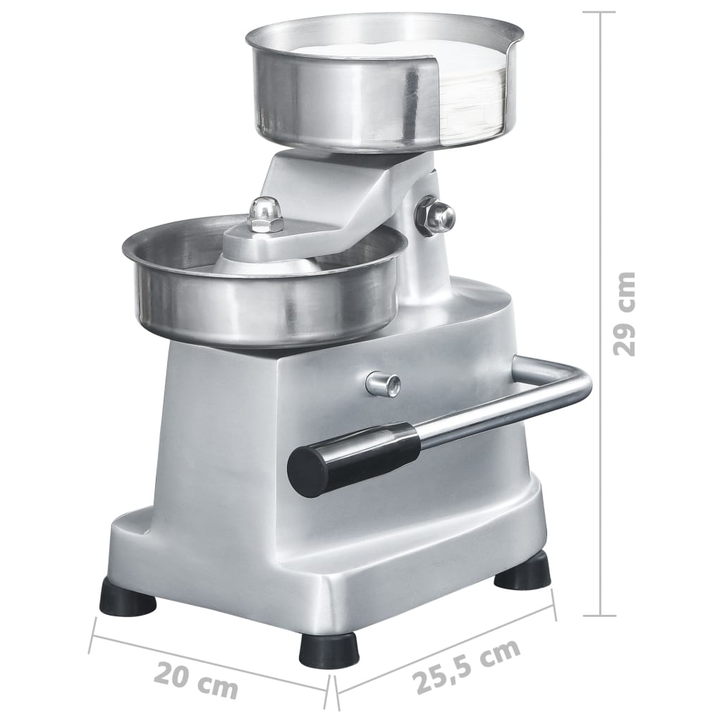 Tvarovací Stroj Na Hamburgery 500 Voskových Papírů Hliník 13 Cm