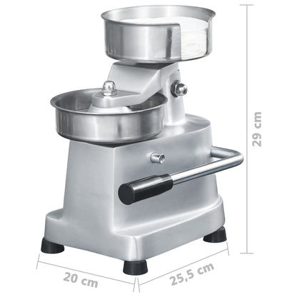 Tvarovací Stroj Na Hamburgery 500 Voskových Papírů Hliník 13 Cm