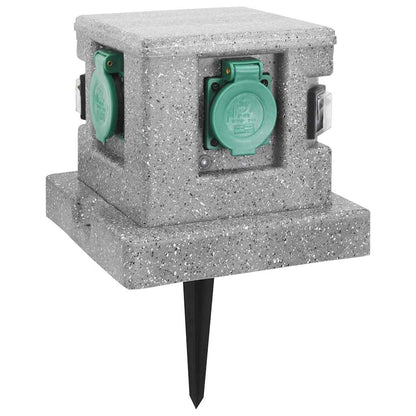 Zahradní Zásuvka Se Senzorem Stmívání Plast