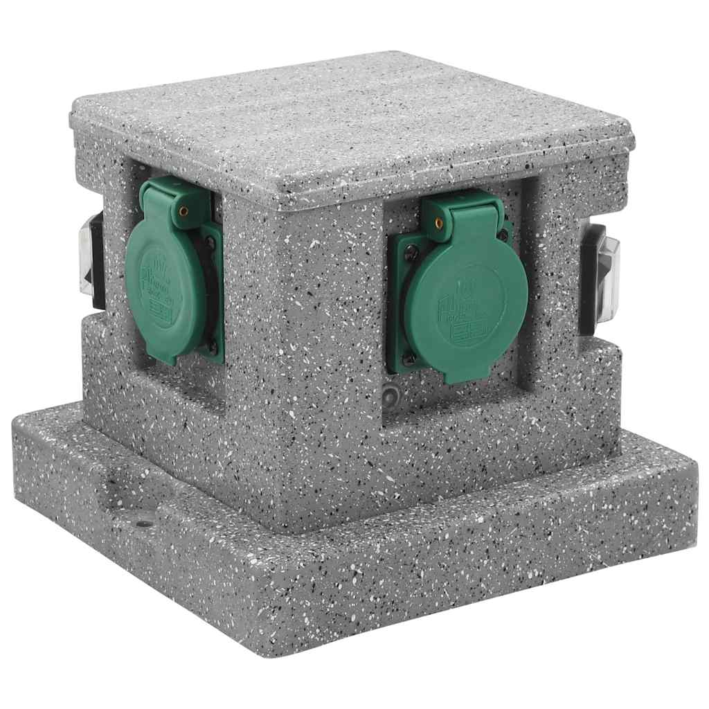 Zahradní Zásuvka Se Senzorem Stmívání Plast