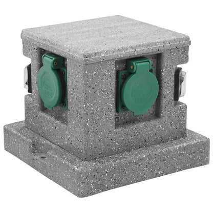 Zahradní Zásuvka Se Senzorem Stmívání Plast