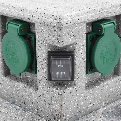 Zahradní Zásuvka Se Senzorem Stmívání Plast