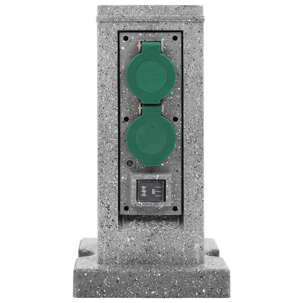 Zahradní Zásuvka Se Senzorem Stmívání Sloupek Plast