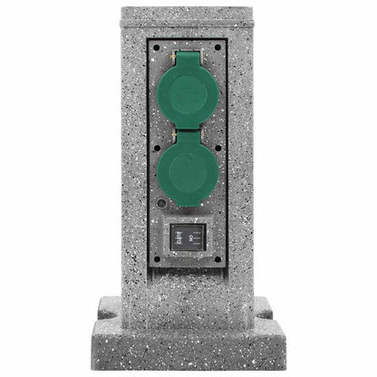 Zahradní Zásuvka Se Senzorem Stmívání Sloupek Plast