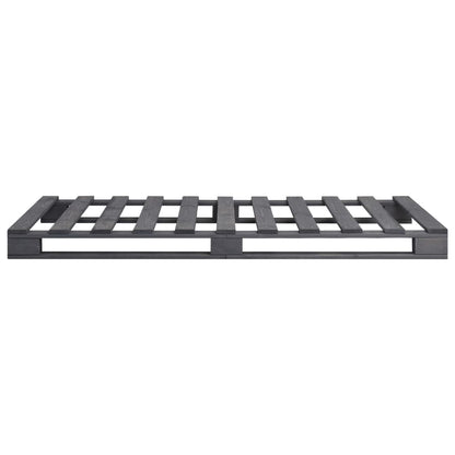 Rám Postele Z Palet Šedý Masivní Borovice 100 X 200 Cm