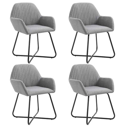 Jídelní Židle 6 Ks Zelené Textil