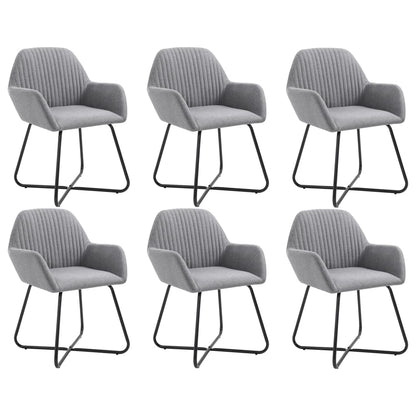 Jídelní Židle 6 Ks Zelené Textil