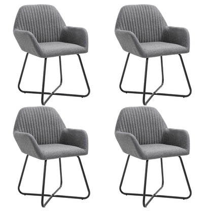 Jídelní Židle 6 Ks Zelené Textil