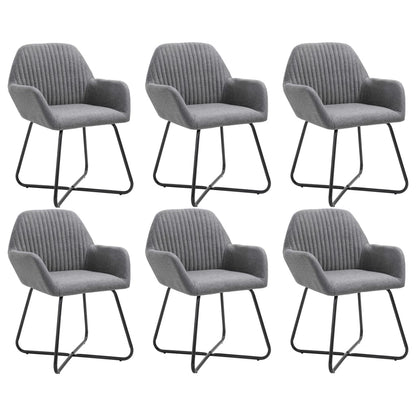 Jídelní Židle 6 Ks Zelené Textil