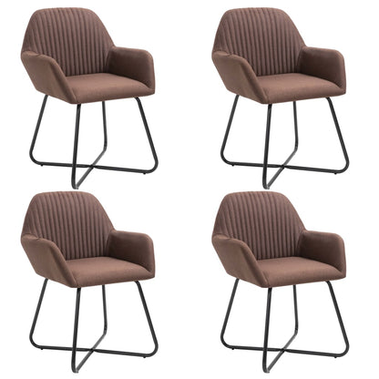 Jídelní Židle 6 Ks Zelené Textil