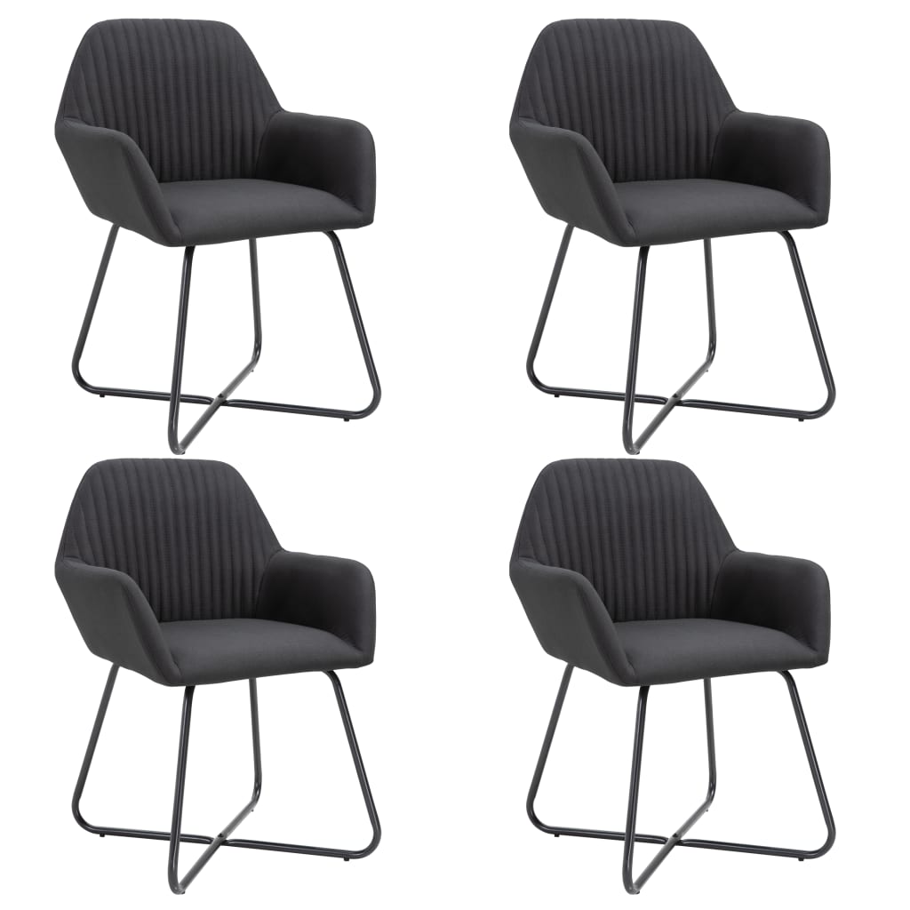Jídelní Židle 6 Ks Zelené Textil