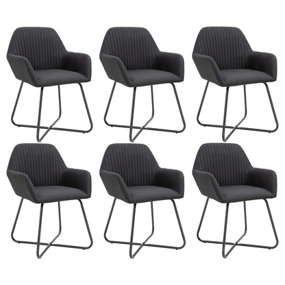 Jídelní Židle 6 Ks Zelené Textil