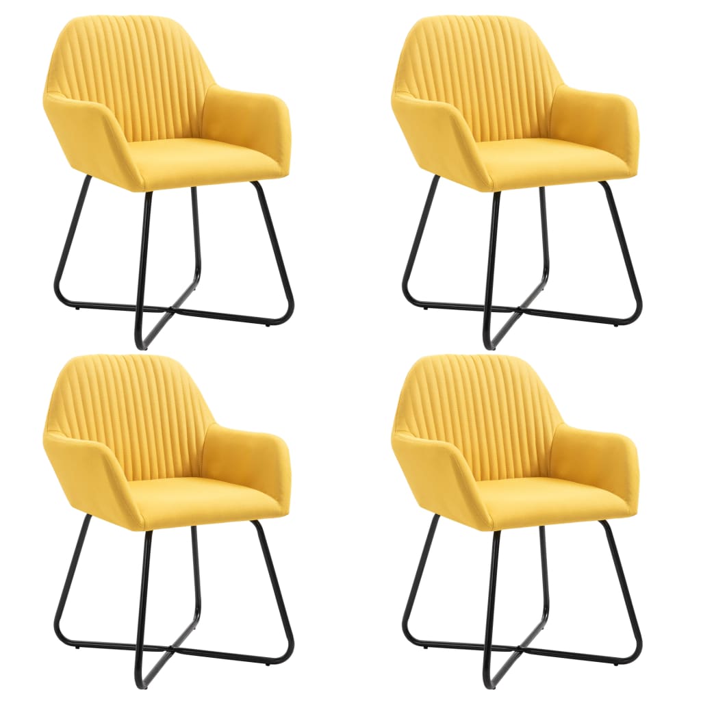Jídelní Židle 6 Ks Zelené Textil