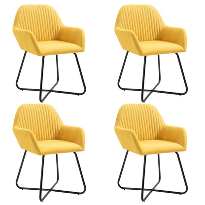 Jídelní Židle 6 Ks Zelené Textil