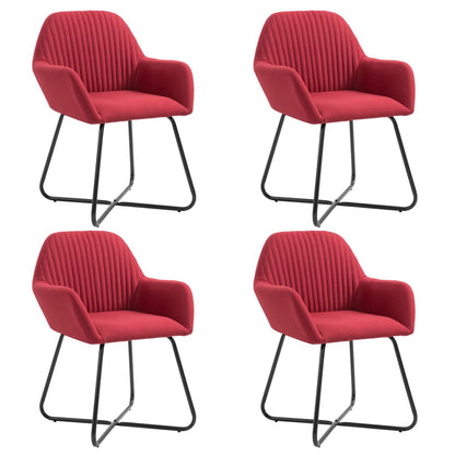Jídelní Židle 6 Ks Zelené Textil
