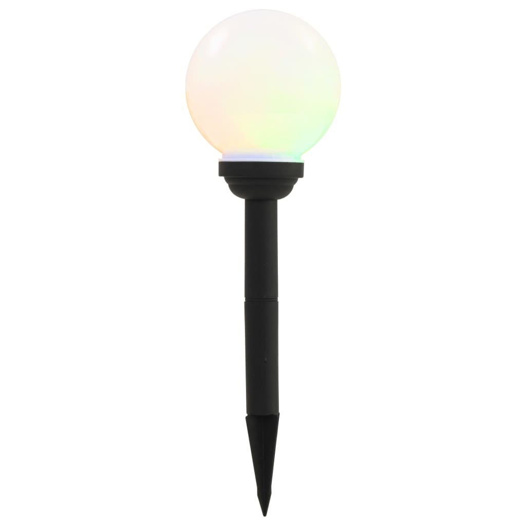Zahradní Solární Lampy 8 Ks Led Kulovité 15 Cm Rgb