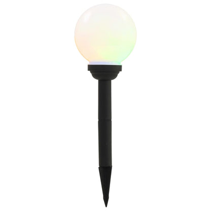 Zahradní Solární Lampy 8 Ks Led Kulovité 15 Cm Rgb