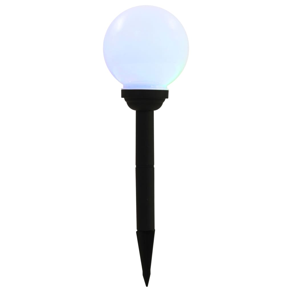 Zahradní Solární Lampy 8 Ks Led Kulovité 15 Cm Rgb