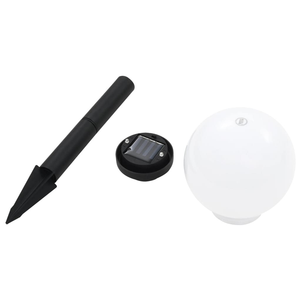 Zahradní Solární Lampy 8 Ks Led Kulovité 15 Cm Rgb