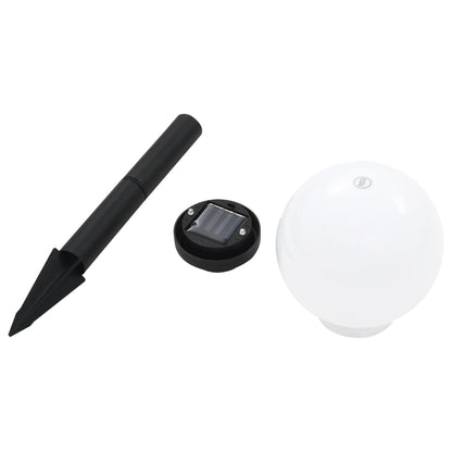 Zahradní Solární Lampy 8 Ks Led Kulovité 15 Cm Rgb