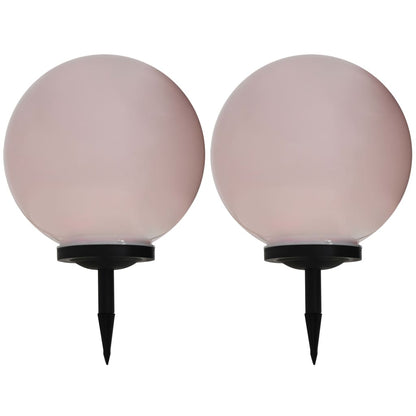 Zahradní Solární Lampy 2 Ks Led Kulovité Rgb