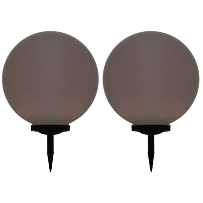Zahradní Solární Lampy 2 Ks Led Kulovité 40 Cm Rgb