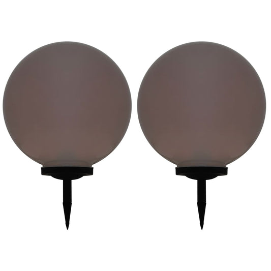 Zahradní Solární Lampy 2 Ks Led Kulovité 40 Cm Rgb