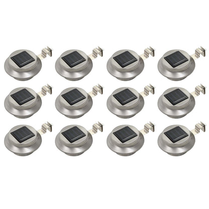 Zahradní Solární Lampy 6 Ks Led Kulaté 12 Cm Bílé