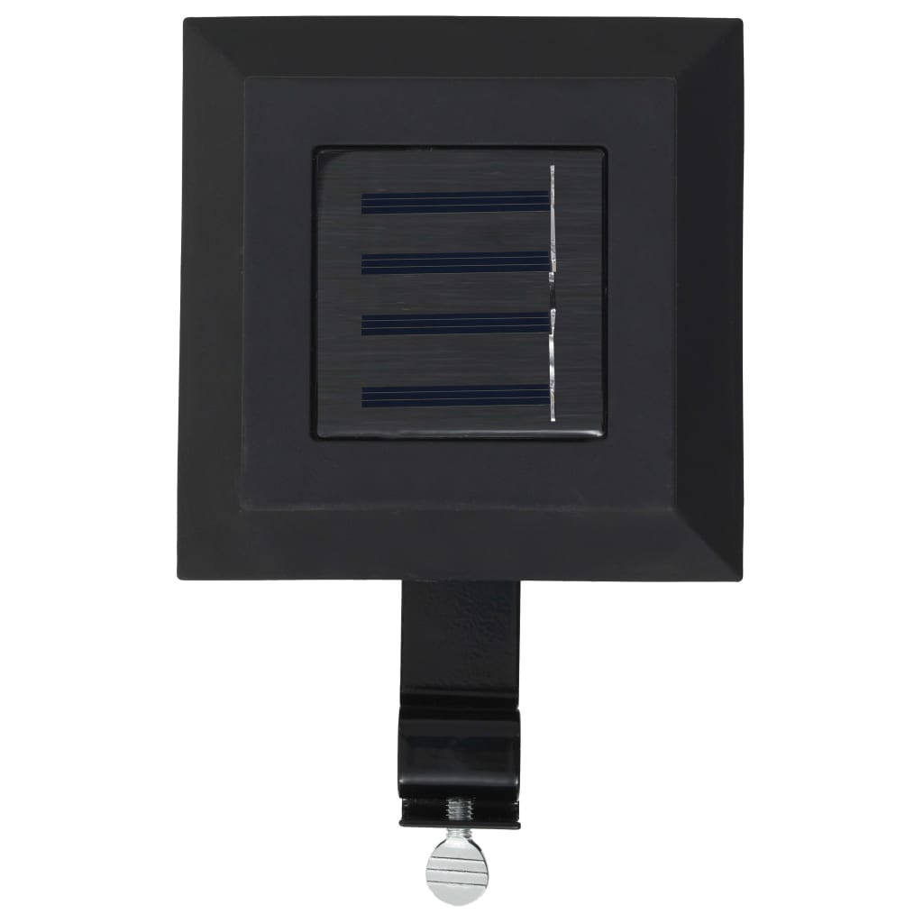 Zahradní Solární Lampy 12 Ks Led Čtvercové 12 Cm Černé