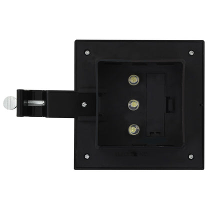 Zahradní Solární Lampy 12 Ks Led Čtvercové 12 Cm Černé