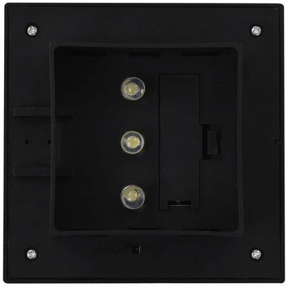 Zahradní Solární Lampy 12 Ks Led Čtvercové 12 Cm Černé
