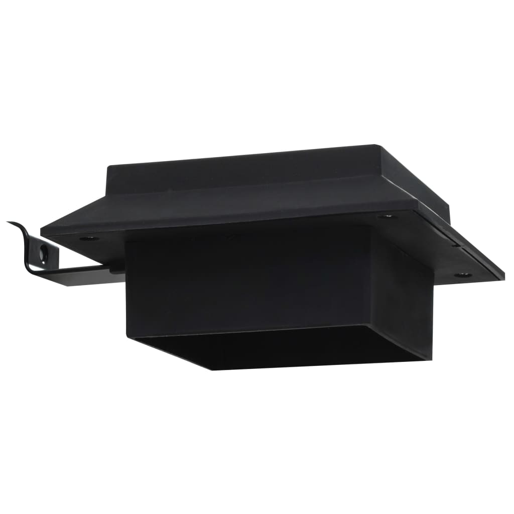 Zahradní Solární Lampy 12 Ks Led Čtvercové 12 Cm Černé