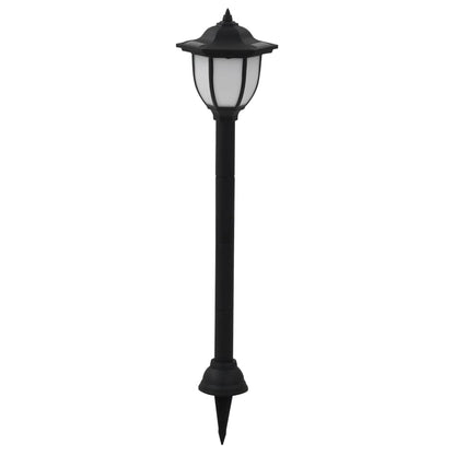 Zahradní Solární Lampy 6 Ks Led Černé