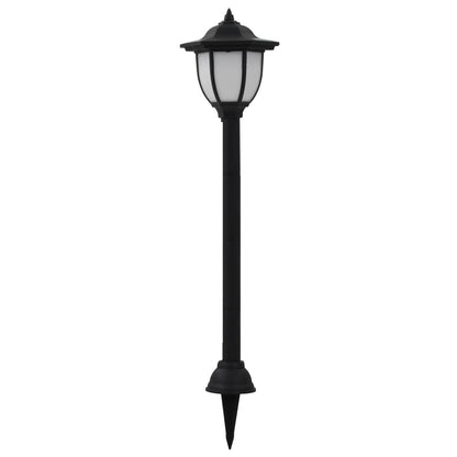 Zahradní Solární Lampy 6 Ks Led Černé