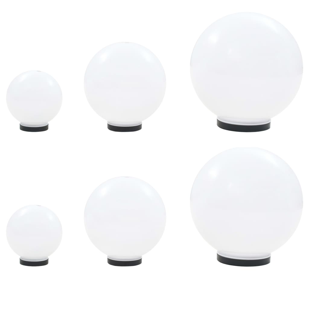 Kulovitá Led Lampa Sada 3 Kusů Koule 20/30/40 Cm Pmma