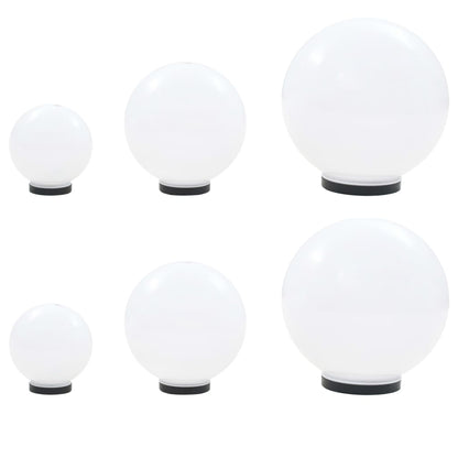 Kulovitá Led Lampa Sada 3 Kusů Koule 20/30/40 Cm Pmma