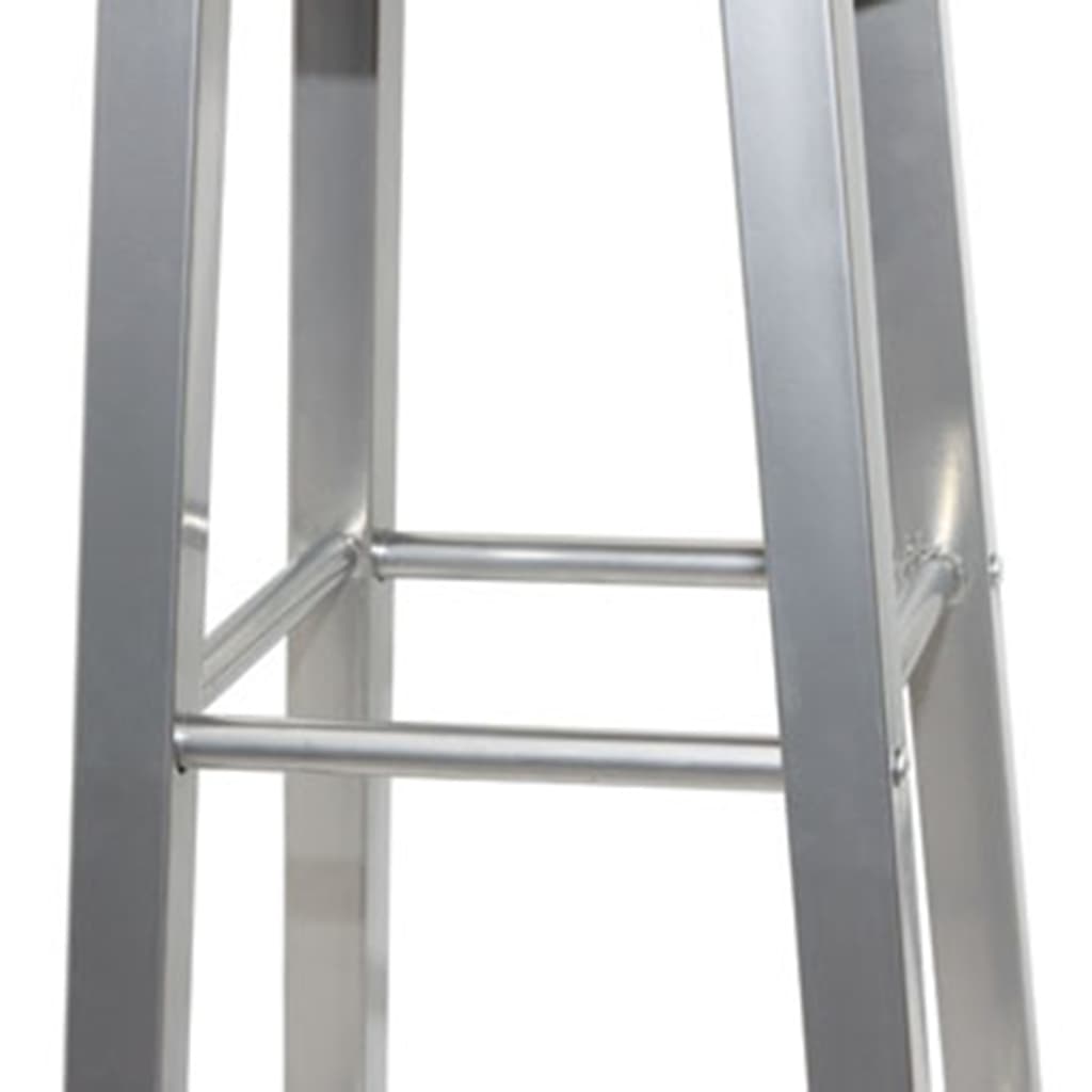 Barové Stoličky 4 Ks Stříbrné A Hnědé Mdf