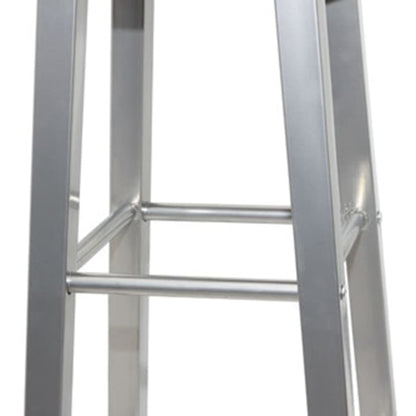 Barové Stoličky 4 Ks Stříbrné A Hnědé Mdf