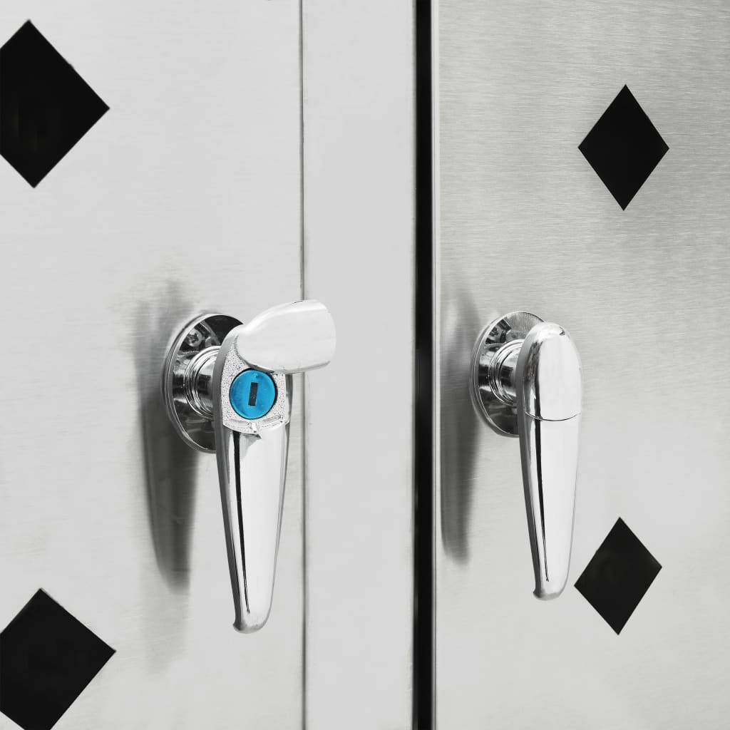 Přístřešek Na Tři Popelnice 240 L Nerezová Ocel