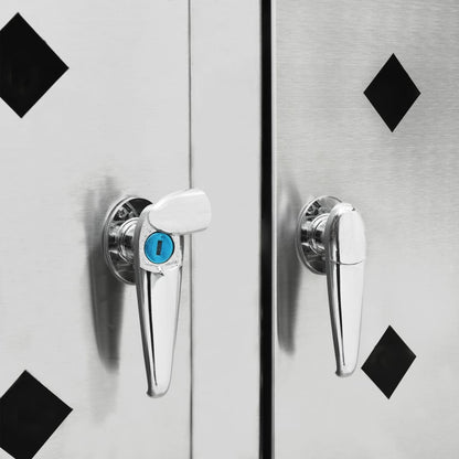 Přístřešek Na Tři Popelnice 240 L Nerezová Ocel