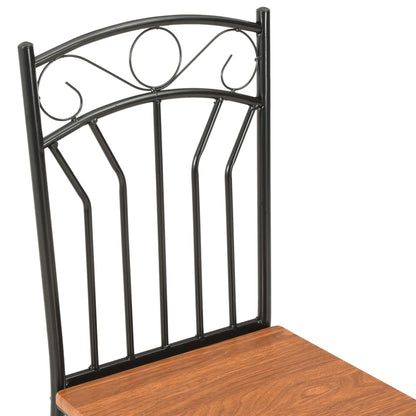 Jídelní Židle 4 Ks Hnědé Mdf