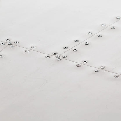 Letecký Psací Stůl Stříbrný 112 X 50 X 76 Cm Kov