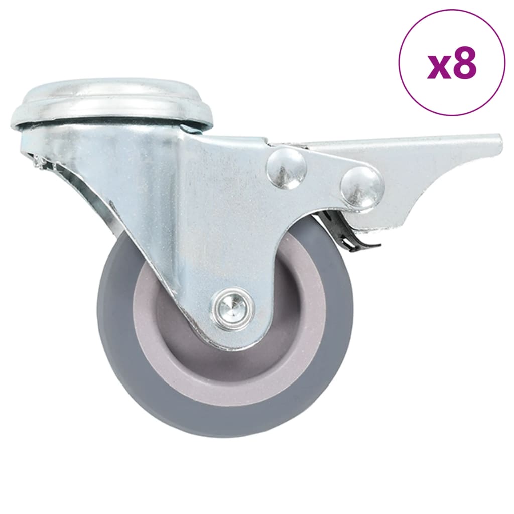 12 Ks Otočná Kolečka S Otvorem Pro Šroub 50 Mm